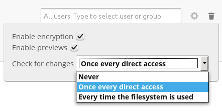 Additional mount options exposed on mouseover.